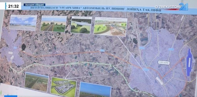 Ўзбекистонда илк пулли автомобиль йўли Урганч–Хива йўналишида қурилмоқда