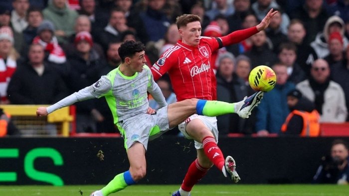 Angliya chempionati. "Manchester Siti" "Nottingem Forest" maydonida og‘ir g‘alabaga erishdi