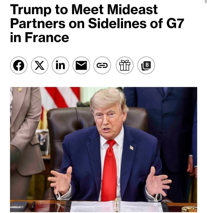 Tramp Fransiyadagi G7 sammitida Zelenskiy bilan alohida uchrashuv o‘tkazishni rejalashtirmayapti – Bloomberg