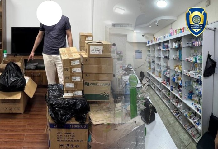 Миробод туманида сифати кафолатланмаган дори воситаларини сотувга қўйган дорихона фош этилди