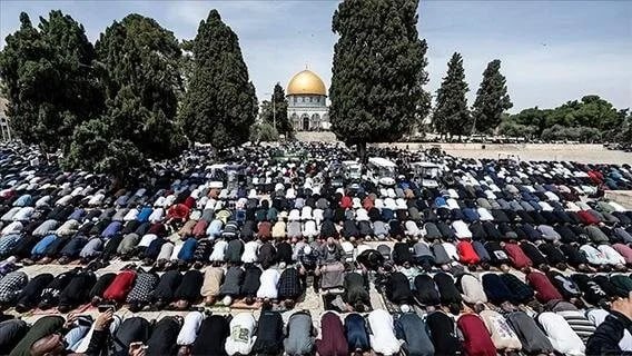125 ming falastinlik Ramazon oyining uchinchi juma namozini Al-Aqso masjidida o‘qidi