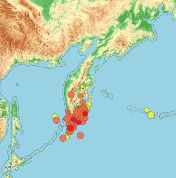 Камчатка ҳудудида яқин ойлар ичида яна 7 баллдан юқори кучли зилзила содир бўлиши мумкин