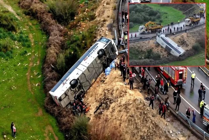 Turkiyadagi avtobus halokatida halok bo‘lganlar soni 10 kishiga yetdi