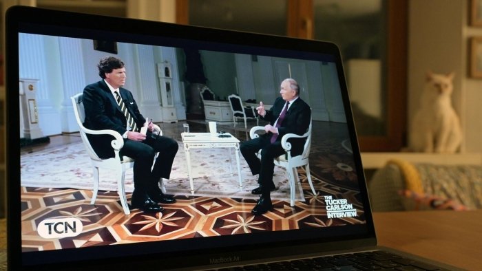 Putinning Karlson bilan suhbatini ko‘rishlar soni 50 milliondan oshdi Putinning Karlson bilan suhbatini ko‘rishlar soni 50 milliondan oshdi