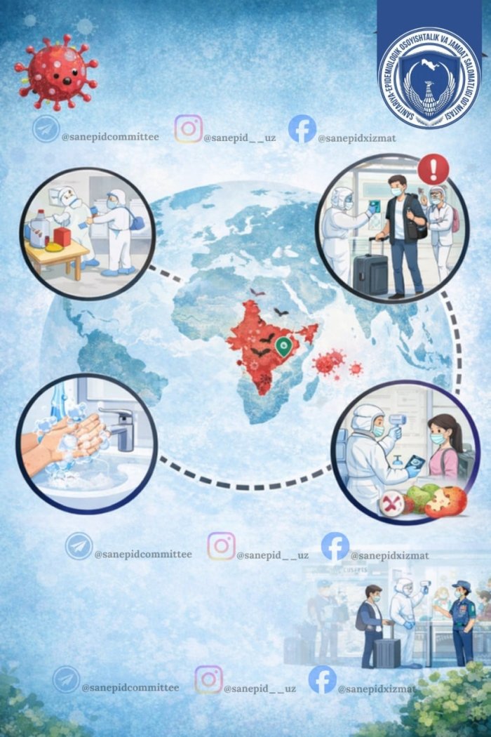 NIPAH вируси Ўзбекистонда қайд этилмаган — Санэпидқўмита