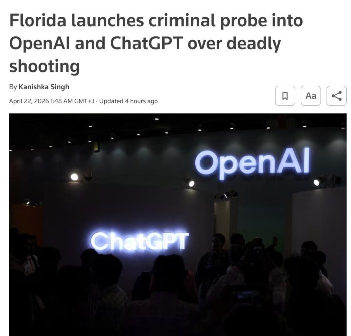 Florida shtati ChatGPTni tergov qilmoqda 