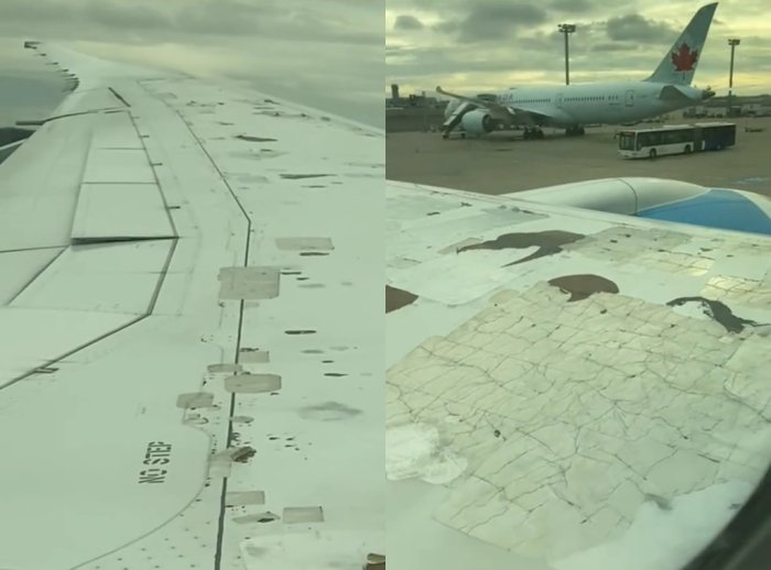 «Uzbekistan Airways» Boeing 787 самолёти қанотларидаги ямоқлар акс этган видеога изоҳ берди