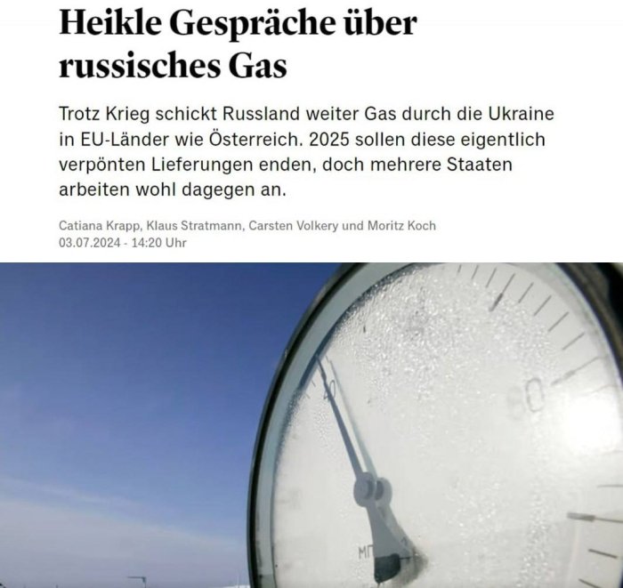 EI Rossiya gazini Ukraina orqali yetkazib berish bo‘yicha shartnoma muddati tugashidan xavotirda