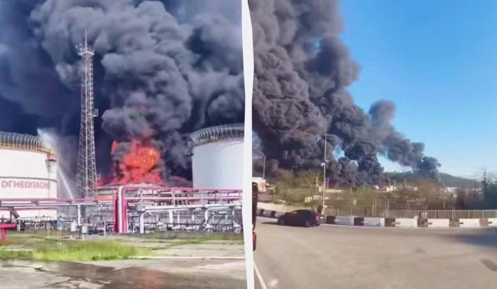 Туапсе нефтни қайта ишлаш заводи дронлар ҳужумига учради