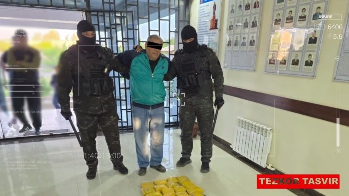 Qashqadaryoda transmilliy jinoiy guruh a’zosi 46 kg gashish bilan ushlandi