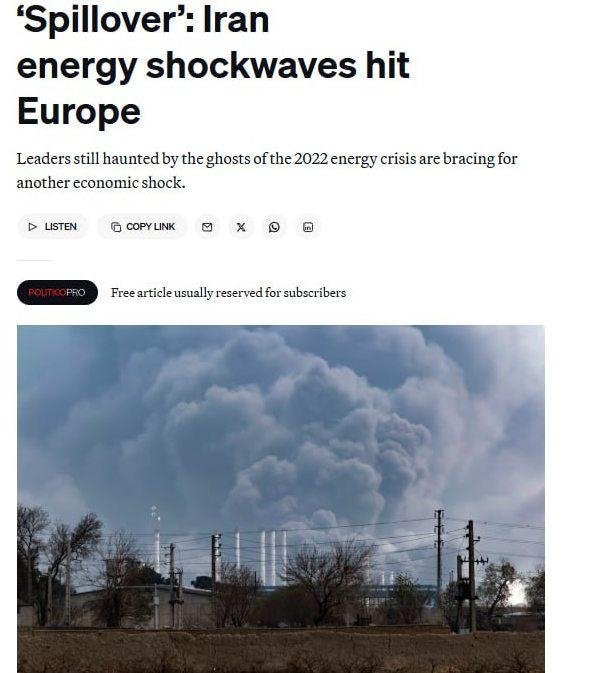 Evropada gaz zaxiralari rekord darajada kamayib ketdi