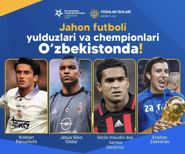 Jahon futbol yulduzlari O‘zbekistonga keladi