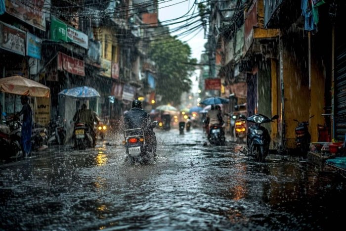 Пекинда кучли ёмғир: 82 мингдан ортиқ одам эвакуация қилинди