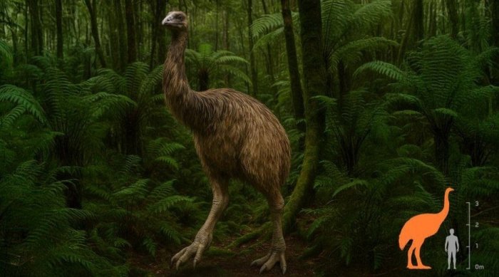 AQShda 500 yil avval qirilib ketgan gigant moa qushini qayta tiklash uchun sun’iy tuxumlar yaratildi