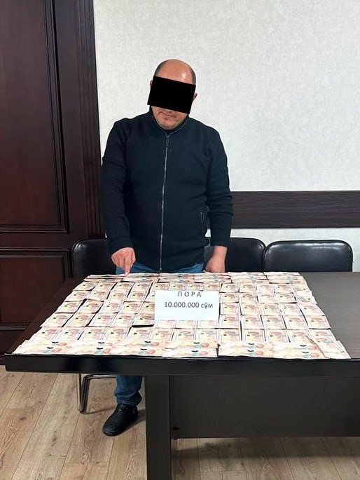 Toshkent viloyatida Soliq inspeksiyasi bosh inspektori pora bilan qo‘lga tushdi