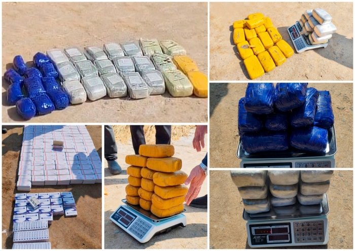 Chegara hududida katta miqdordagi narkotik moddalar aniqlandi