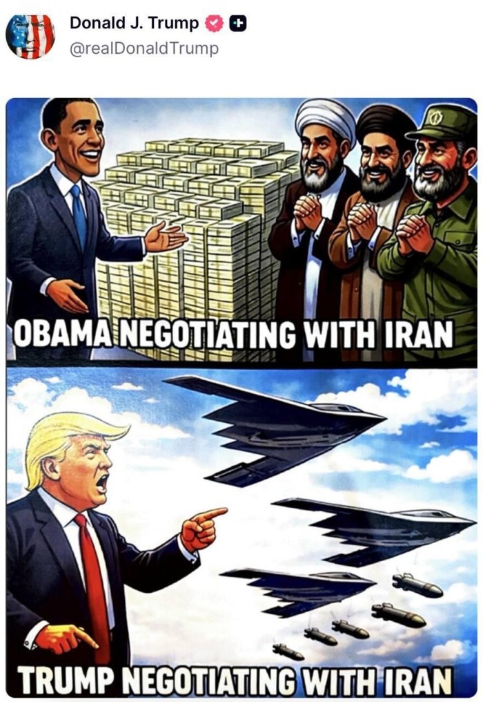 Трамп Эрон билан музокаралар фонида мем эълон қилди