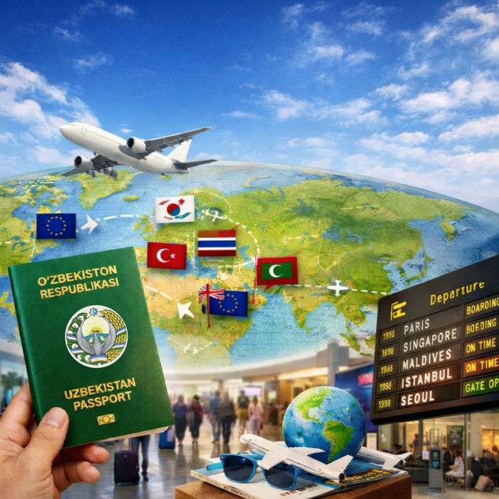 O‘zbekistonliklar uchun vizasiz davlatlar soni oshiriladi