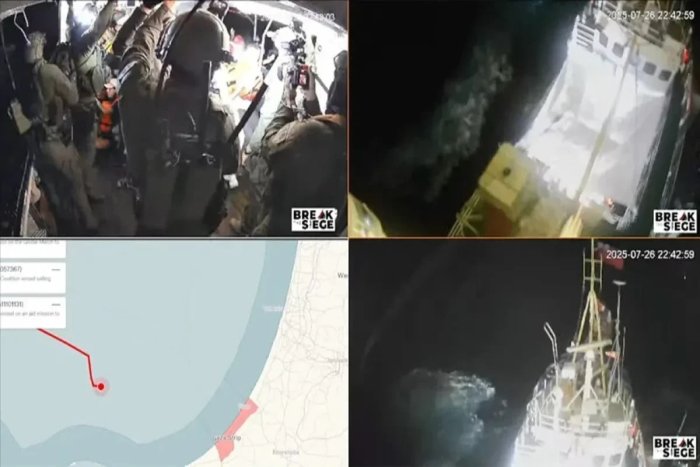 Исроил Ғазога гуманитар ёрдам олиб кетаётган кемани қўлга олди