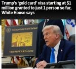 Трампнинг “Олтин картаси” ни фақатгина бир киши олди