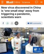 Xitoyda COVID-19 dan xavfliroq yangi virus aniqlandi