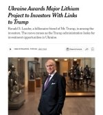 Ukraina AQShga o‘zining yirik litiy loyihasini topshirdi