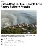 Ukraina zarbalari ortidan Rossiyada neft qayta ishlash hajmi 16 yillik minimumga tushdi