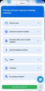 Endi Yagona portal orqali pensiyani naqd shaklga o‘tkazish mumkin