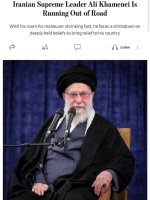 Eron oliy yetakchisi Oyatulloh Ali Xomanaiy boshi berk ko‘chaga kirib qolgan