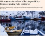 AQSh senatorlari Grenlandiyani bosib olishni taqiqlamoqchimi?