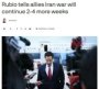 Рубио Эрондаги уруш яна бир ой давом этиши мумкинлигини айтди