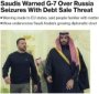 Saudiya G7 mamlakatlarini ogohlantirdi