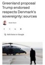 Tramp ma’qullagan Grenlandiya bo‘yicha kelishuvda orolni AQShga topshirish nazarda tutilmagan