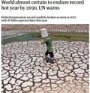 Иқлим инқирози: 2030 йилгача дунёда рекорд даражада иссиқ давр кузатилади