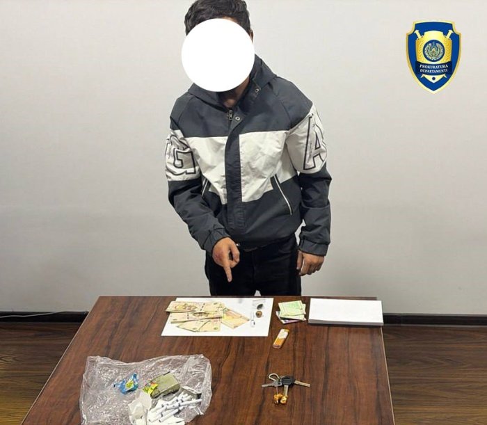 Samarqand shahrida "gashish" giyohvandlik moddasini sotayotgan shaxs ushlandi