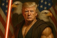 Оқ уй Трампнинг Жеди образи суратини эълон қилди