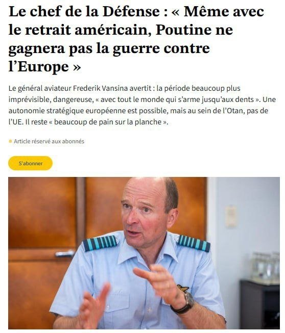 Rossiya va Ukraina urushi 2030 yilgacha tugashi kerak – Belgiya Bosh shtabi boshlig‘i