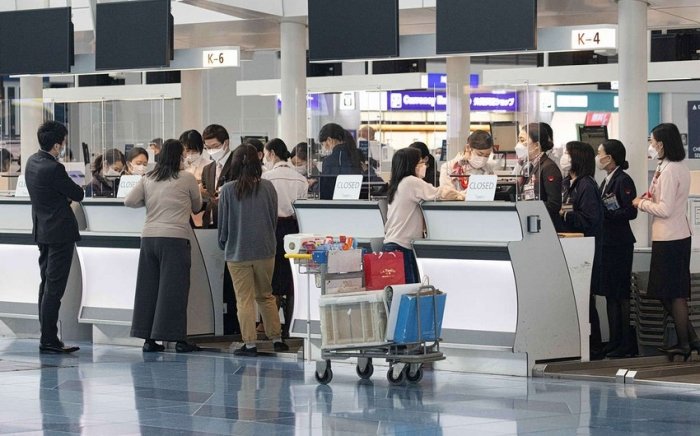 Yaponiya aeroportida portlash yuz berdi (video)