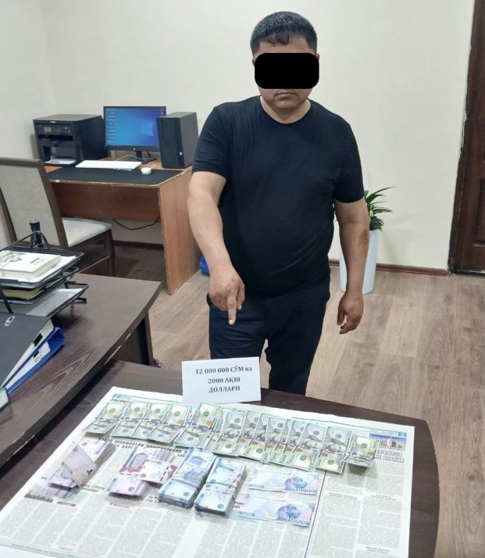 Сурхондарёда ветеринария бўлими биносини пулламоқчи бўлган мансабдор ходим қўлга тушди