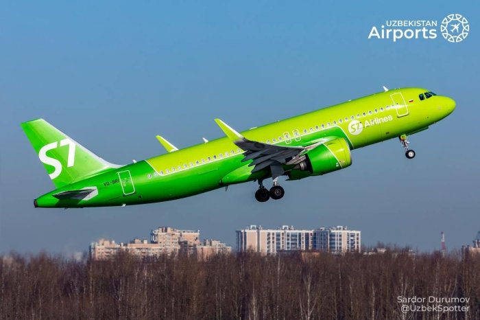 "S7 Airlines" авиакомпанияси Фарғонадан Новосибирскка тўғридан-тўғри рейсларни йўлга қўймоқда