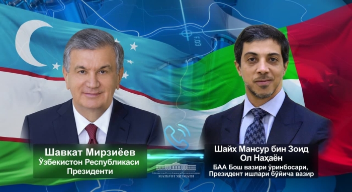 Shavkat Mirziyoyev  BAA Bosh vaziri o‘rinbosari  bilan telefon orqali muloqot qildi