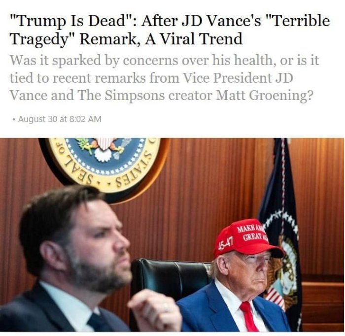 Ijtimoiy tarmoqlar va matbuotda AQSh prezidenti Donald Tramp vafot etgani haqida mish-mishlar tarqalmoqda — “Strana” 