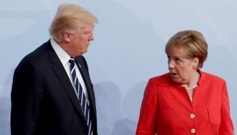 Трамп Меркель билан қўл бериб сўрашишни истамаган - ОАВ