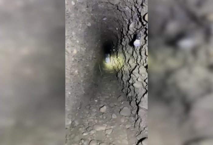 Qirg‘iz–o‘zbek chegarasida 130 metrli yerosti tunneli topildi